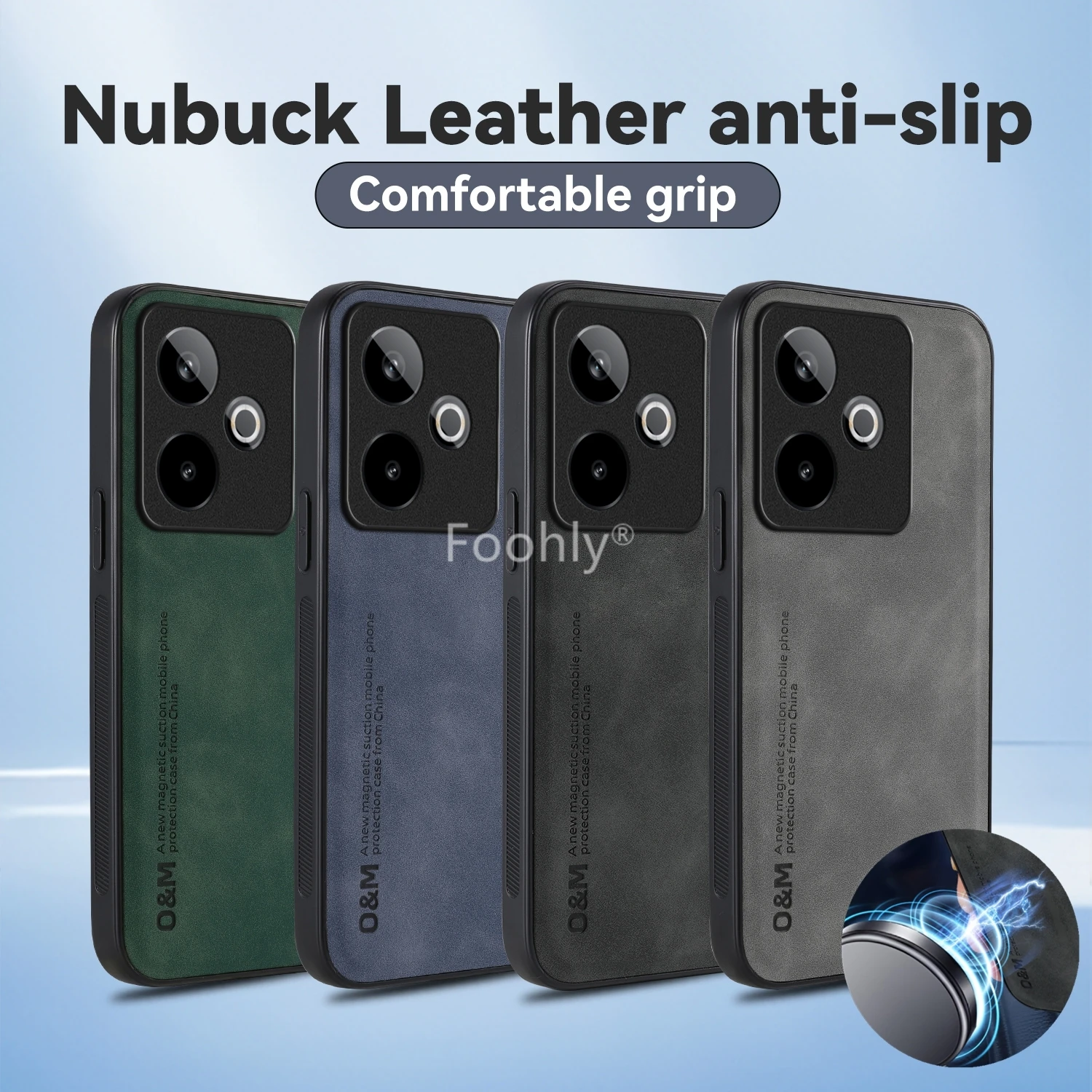 Shockproof Magnetic Skin-Feel Protective Case – Elegant Back Shell Cover