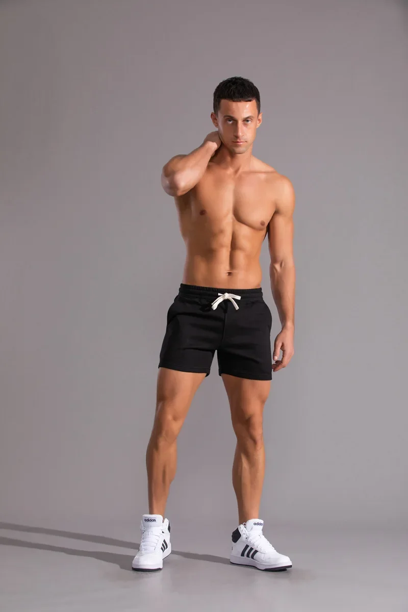 Summer New Men's Shorts Sports Fitness Cotton Basketball Training Three Point Pants Gym Jogging Bodybuilding Casual Beach Pants