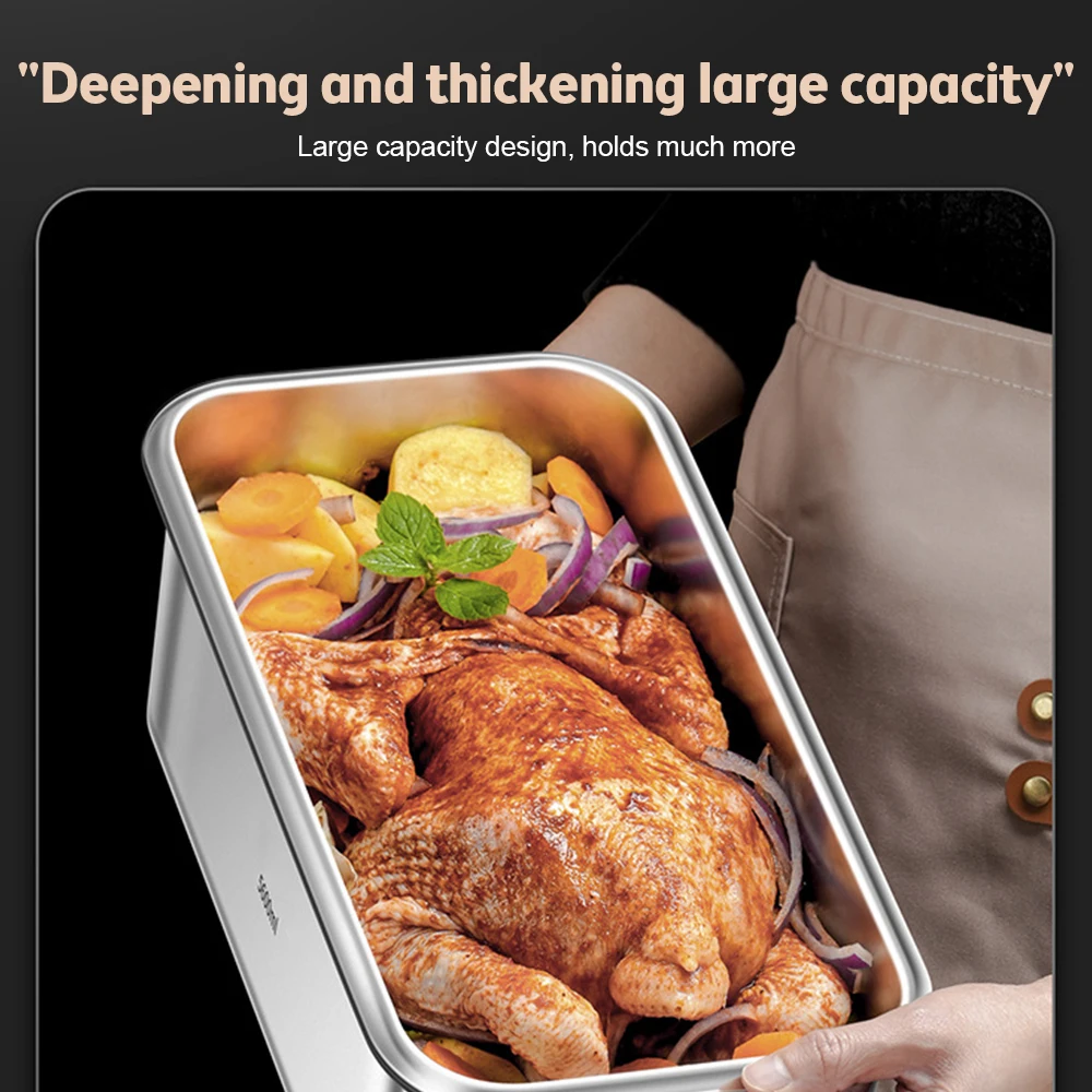 Food Storage Containers with Lids Airtight Food Grade 316 Stainless Steel Large Capacity Leakproof Kitchen Storage Container