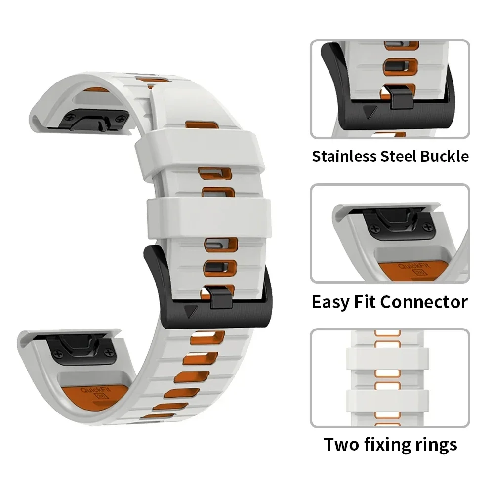 Enhanced Watch Band Strap for Garmin Tactix and Enduro Series - Premium Quickfit Accessories
