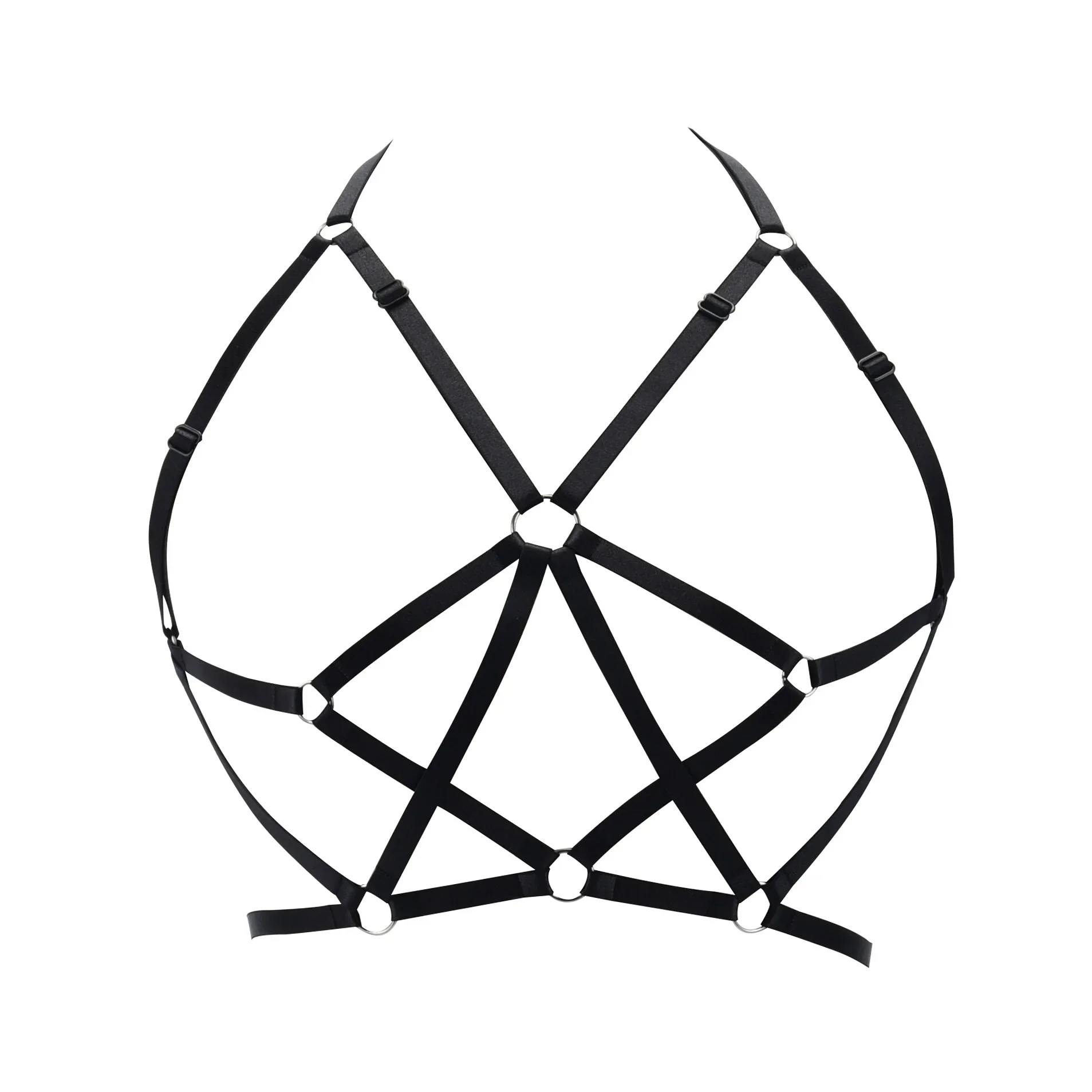 Sexy Fashionable Elastic Strap Hollow out Wire Bra Attractive Underwear Bandage Design for Special Occasions And Intimacy