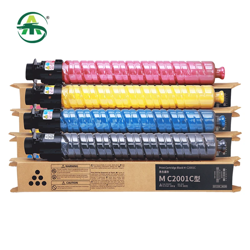 

M C2001 Toner Cartridge Compatible for Ricoh M C2000 2001 Copier Refill Cartridge Supplies Copier Spare Parts Bk320g CMY280g 1pc