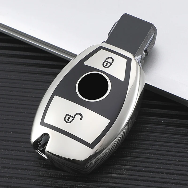 M.JVisun Morbido Silicone Custodie per Chiavi Auto Per Mercedes-Benz Classe A B C E S G M V Classe CLA CLS