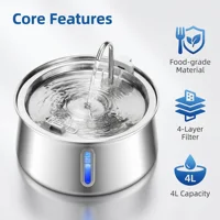 4L Smart Pet Water Fountain, circular faucet design, automatic circulation, large-capacity feeder for cats and dogs 6