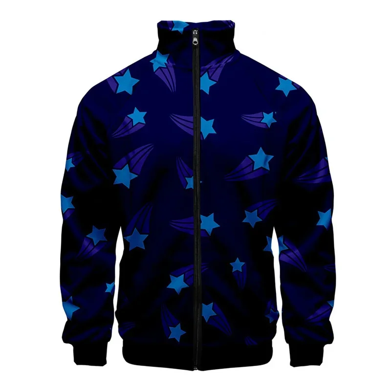Chaqueta con estampado geométrico en 3D para hombre, abrigo de manga larga con estampado moderno, ropa de calle, chaquetas deportivas de gran tamaño con cremallera y personalidad