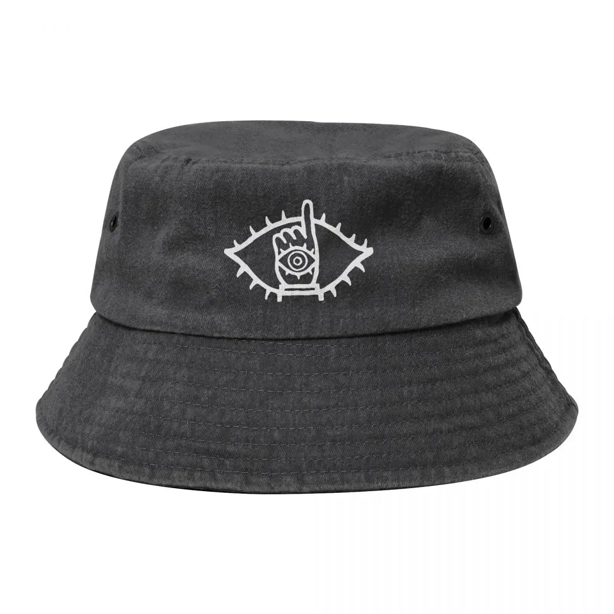 

20Th Century Boys Friend Cowboy Denim Fisherman Hat With Printing