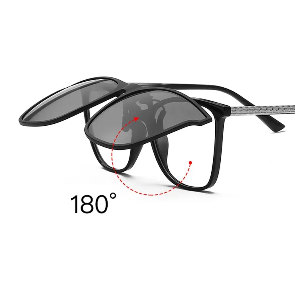 Polarized Clip On Sunglasses Men Women Photochromic Car Driver Goggles Night Vision Glasses Anti Glare Vintage Eyeglasses driving glasses photochromic sunglasses night vision sunglasses anti glare sunglasses polarized sunglasses vintage sunglasses