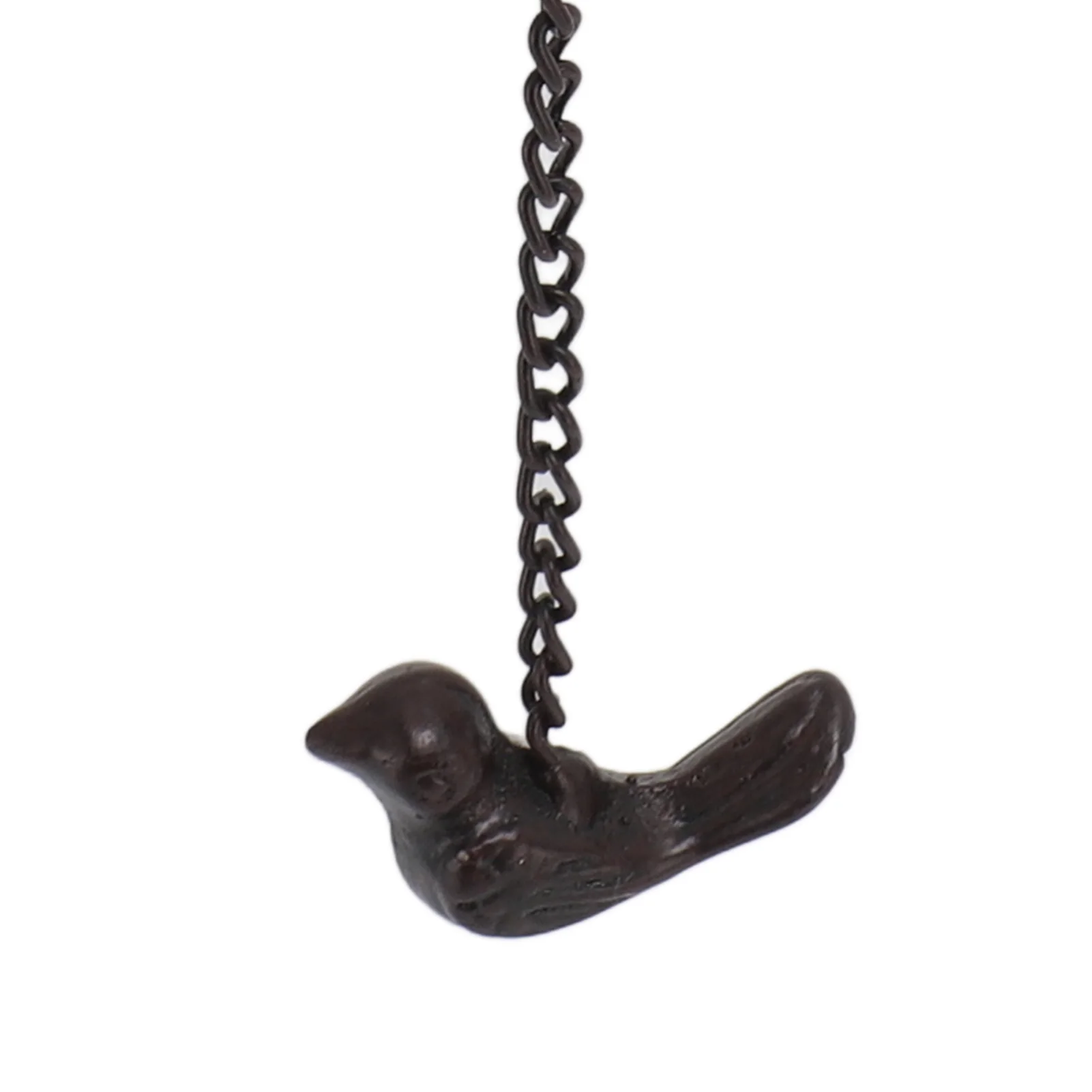 7.9ft Birds On Cup Rain Chain For Gutters Decorative Rain Chimes For Outside Vintage Garden Rainwater Diverter Catcher Chains