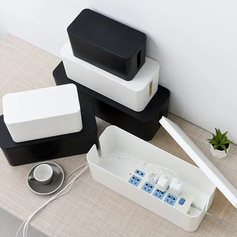 Cable Storage Box and Wire Management Organizer