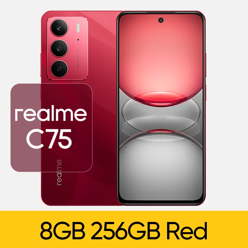 realme C75 Smartphone NFC 6.72'' 90Hz FHD Display Helio G92