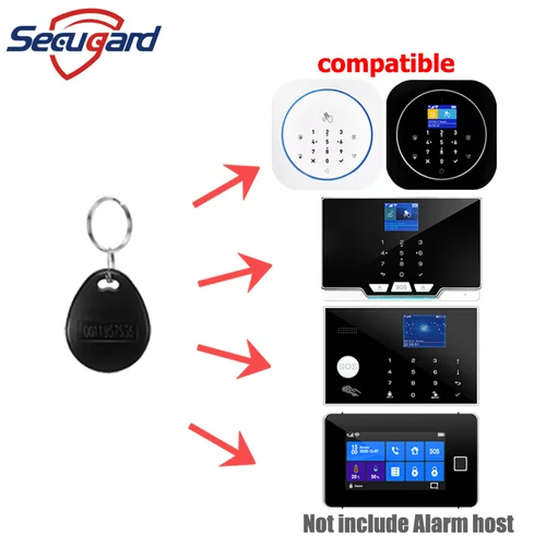 RFID 카드 5 개 도매 우리 가게의 일부 알람 호스트 무선 키보드와 호환 가능 3