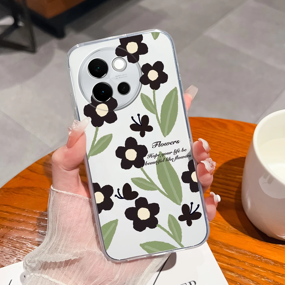 Leisure Butterfly Soft Clear Silicone Anti-Drop Phone Case - Slim Back Cover