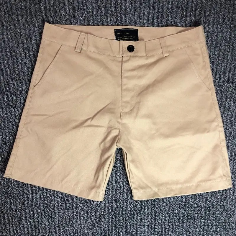 thumbnail image 1 of Pantalones cortos para hombre, sin logotipo, con bolsillos, de algodón, para hombre, ofertas especiales, elásticos, 3 cuartos, de lujo, estilo coreano, holgados e informales, 1 of 5