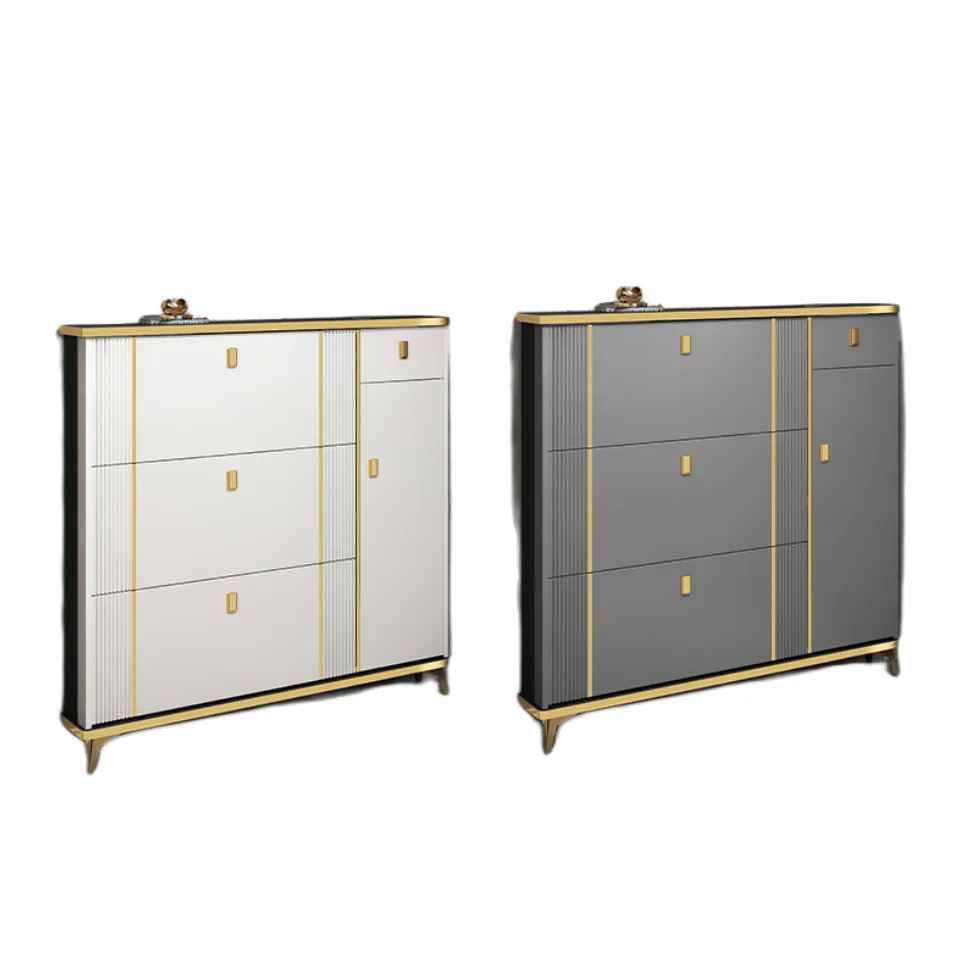 Extremely Narrow Shoes Storage Cabinet Modern Style Entryway Storage Organizer Cabinet For Shoes