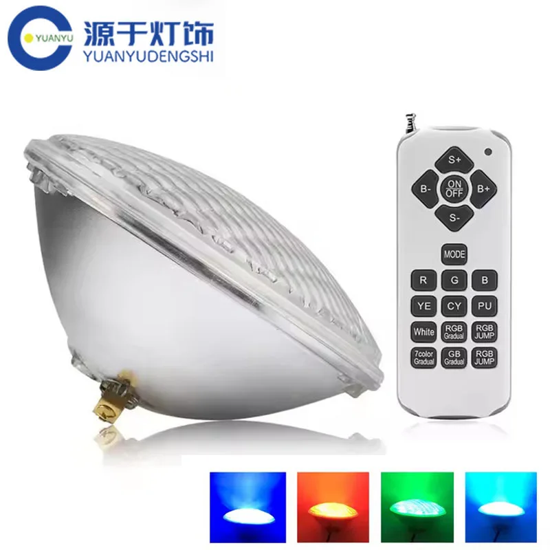 รูปสินค้า โคมไฟ LED ใต้น้ำ PAR56 12V กันน้ำ IP68 สปอตไลท์ RGB สระว่ายน้ำ