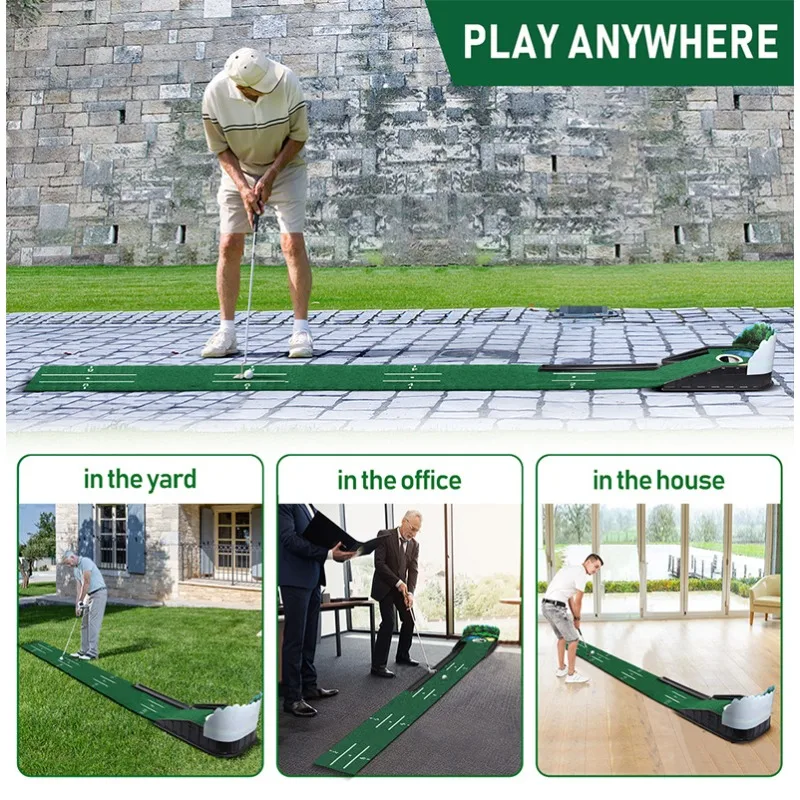 Professional Golf Putting Practice Equipment Three Hole Indoor and Outdoor Universal Putting Practice Blanket Swing Trainer