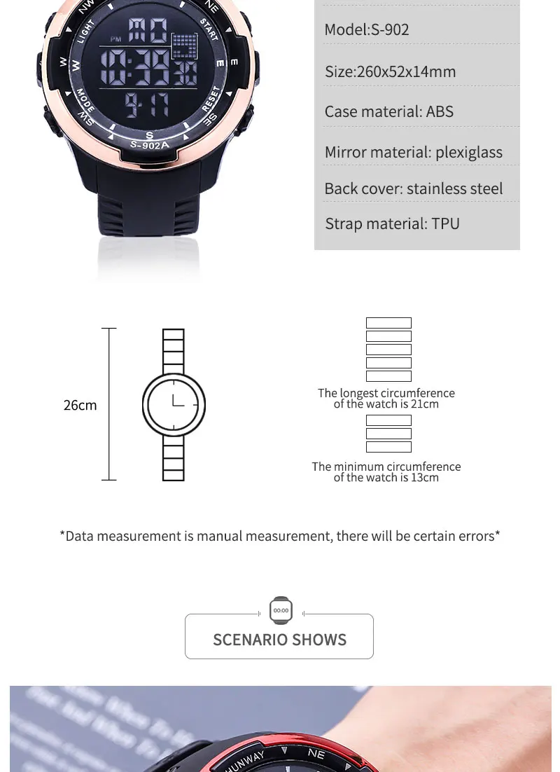 2022 Men's Watch Fashion Sport Watches Mens Watches Stopwatch Alarm clock Chronograph Waterproof Multifunction Wristwatch Men