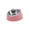 100ML Cat Dog Bowl 15 Degrees Raised Non Slip Puppy Base Cat Food Drinking Water Feeder Tilt Safeguard Neck Pet Bowl Accessories 5