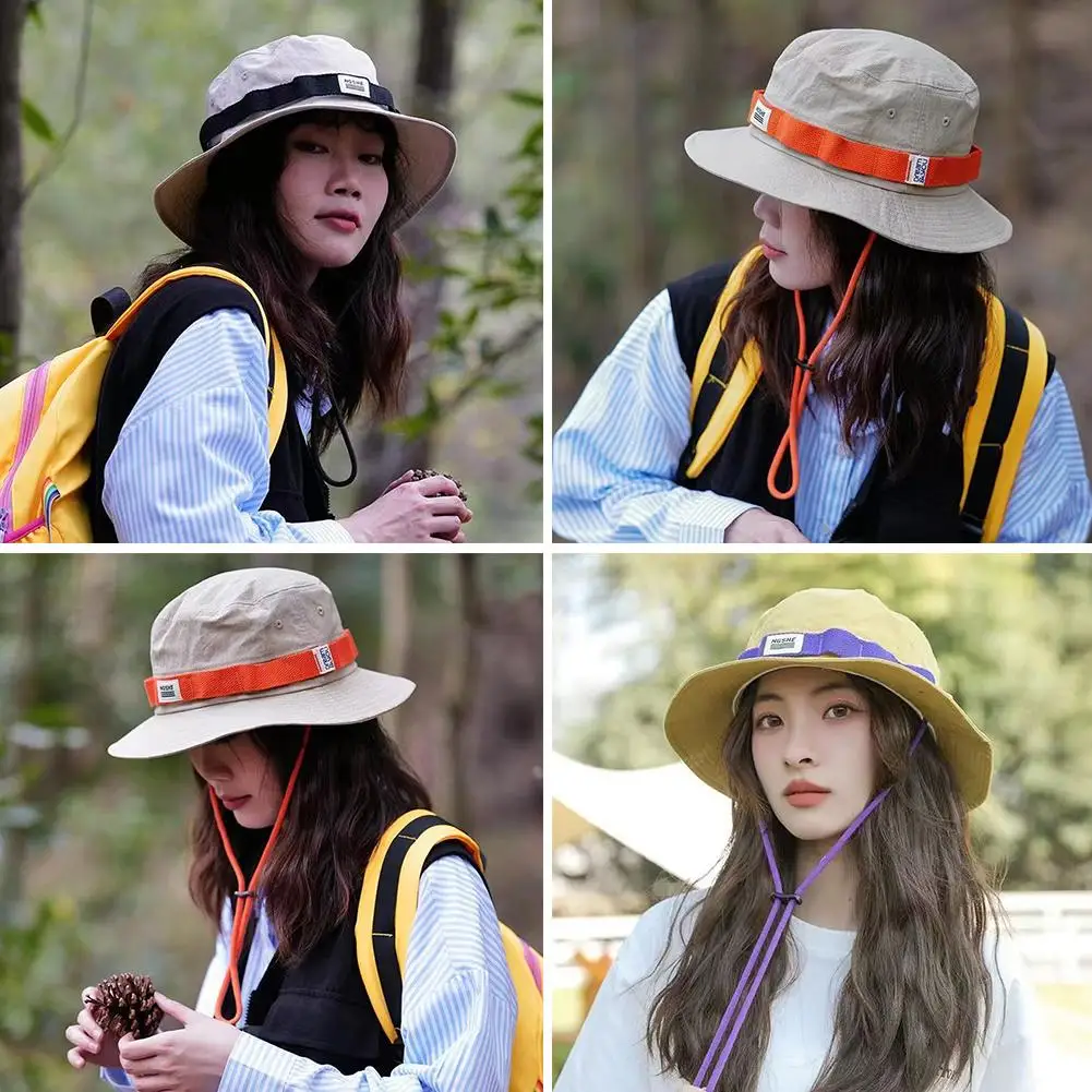 Sun Visors Hat UV Protection Bucket Hat Breathable Fishing Panama Caps Adjustable Men Women Hiking Camping Wide Brim Safari Cap