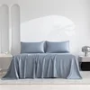 Home 100% Bamboo Flat Sheet 1Pc Luxury Soft Bed Sheet Cover Single Double King Queen Size Bed Sheets Silky (Pillowcase Need Buy) 4