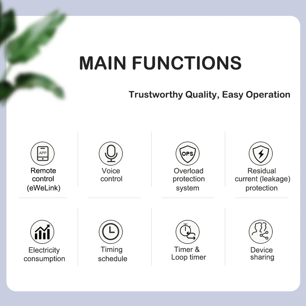 SMTONOFF Ewelink WIFI Smart Energy Meter Kwh Metering Monitoring ...