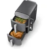 SL401 DoubleStack XL 2-Basket Air Fryer, DoubleStack Technology Cooks 4 Foods at Once, Compact Design, 10 QT, 6-in-1 1