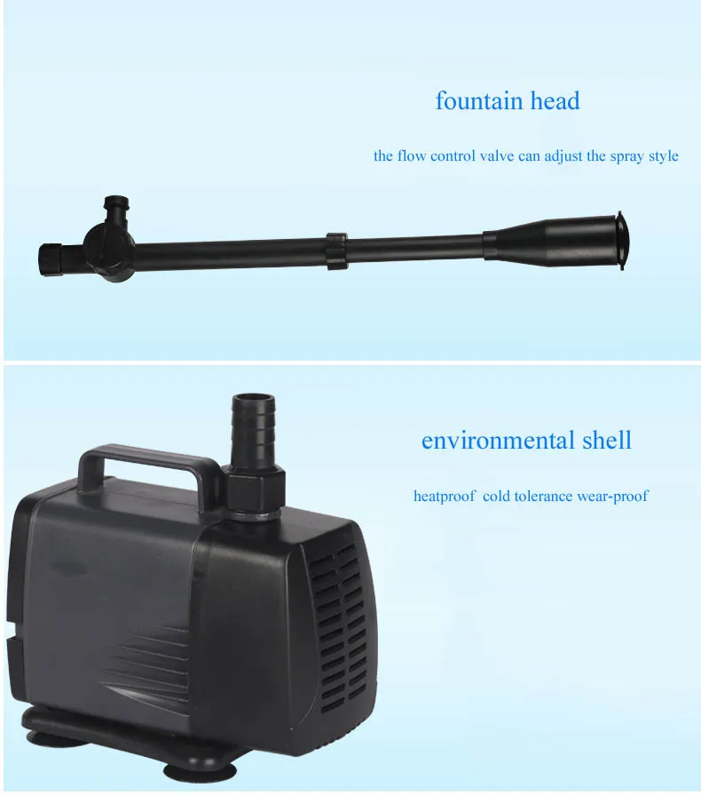Description Picture 6 of itemSubmersible Pump Pool Fountain Flashing Pump Fish Filter Landscape Fountain Pump