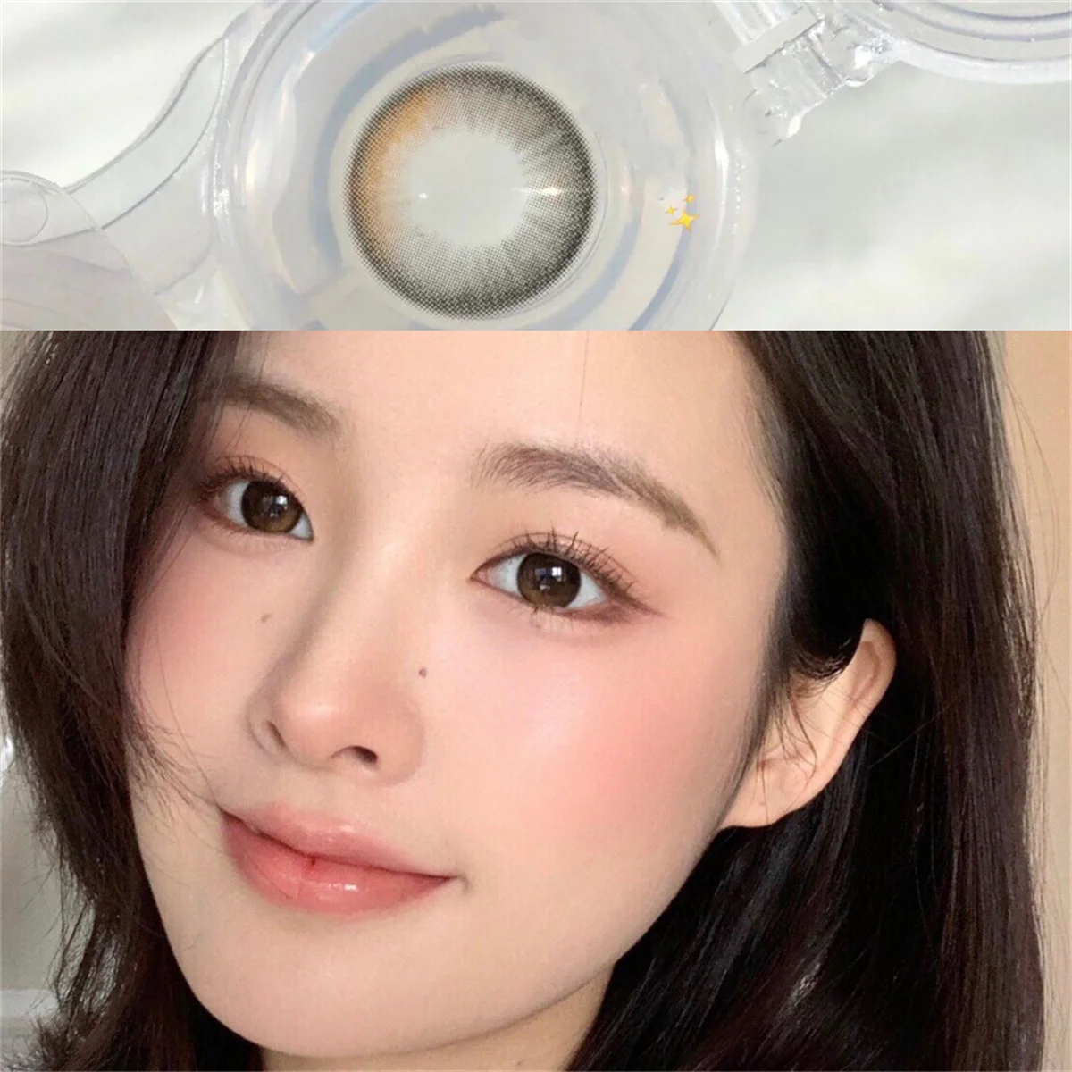 Prescription myopia 0-800 degrees pupil Colored Contact Lenses eyes Cosmetic Natural contact lens yearly