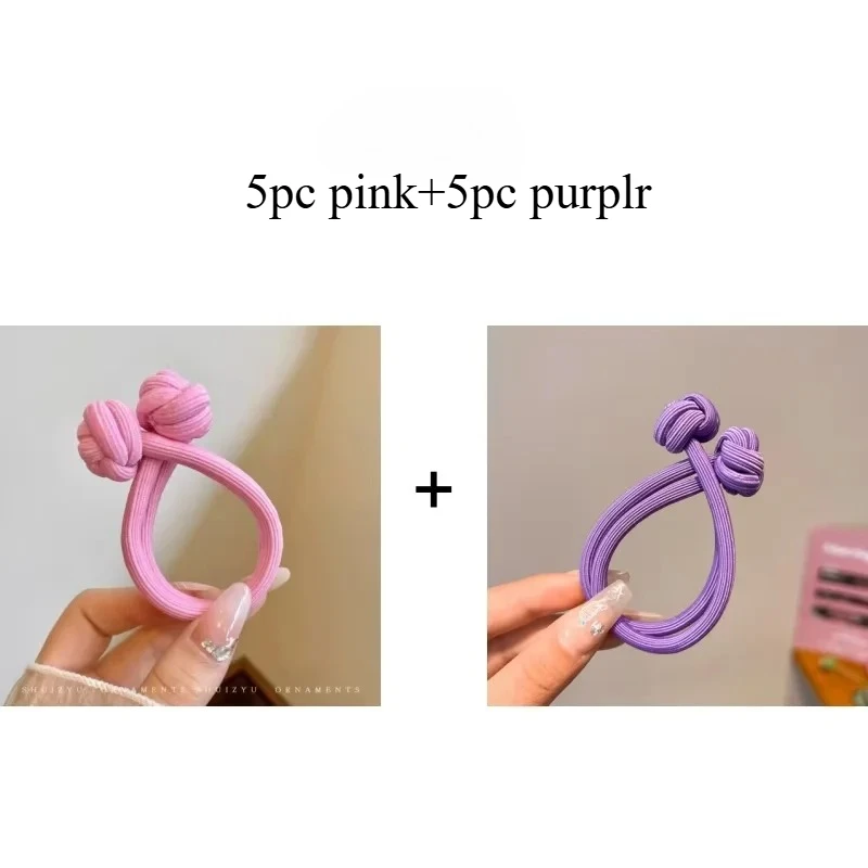 Women's Stretchy Hair Ties Set - Fashionable Elastic Ponytail Holders