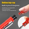 2.8mm Solid Carpenter Pencil Set With 50pcs Leads, Deep Hole Woodworking Mechanical Pencil Marking for Woodworking Construction 4