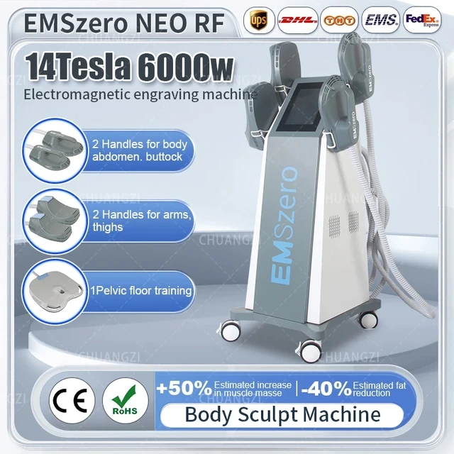2024 EMSzero Neo 14Tesla 6000W Hi-emt EMS Body Sculpt Machine NOVA
