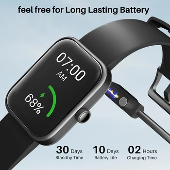 Refurbished TOZO S2 Smartwatch Waterproof 5ATM Smart Watch Alexa Built-in Fitness Tracker Swim Sport Watch for Android IOS 2