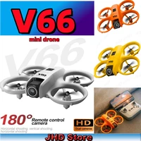 JHD 2025 New V66 Mini Drone 8K Profession HD Wide Angle Camera WiFi FPV RC Dron Height Keep Helicopter Foldable V66 Kids Toy