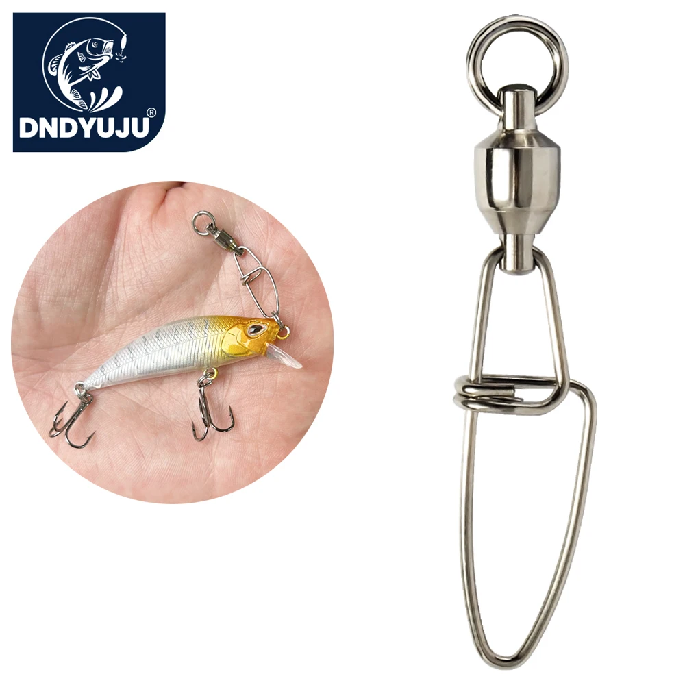 

DNDYUJU 10 ~ 50 шт. Вертлюги рыболовные шарикоподшипники качения Блокировка защелка рыболовные Вертлюги Из Нержавеющей Стали соединитель Крестовая защелка