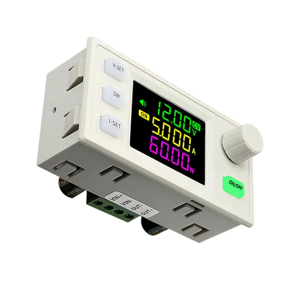 SK60X CNC 조정 가능한 DC 전원 공급 장치, 1.8인치 동등 대형 VA 컬러 LCD 화면으로 높은 가시성의 판독이 가능합니다.