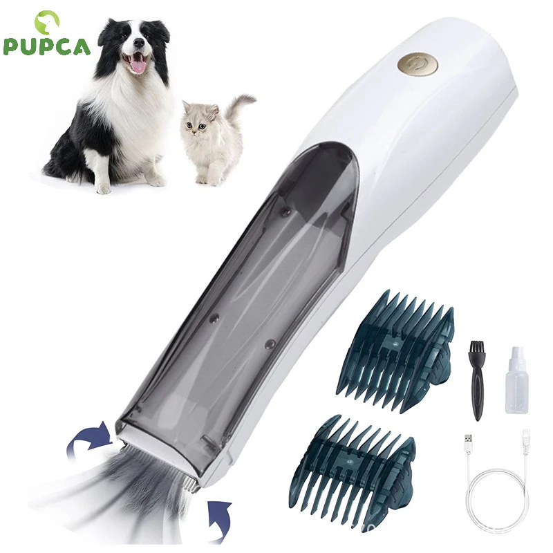 Portable Pet Vacuum hair Clipper 3 Speed Switch Rechargeable Dog hair Remover Grooming for Dog