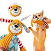 Cute Plush Toys Animal Shaped Dog Chew Squeaky Toys Whistling Involved Funny Pets Interactive Teeth Cleaning Toys Supplies 1