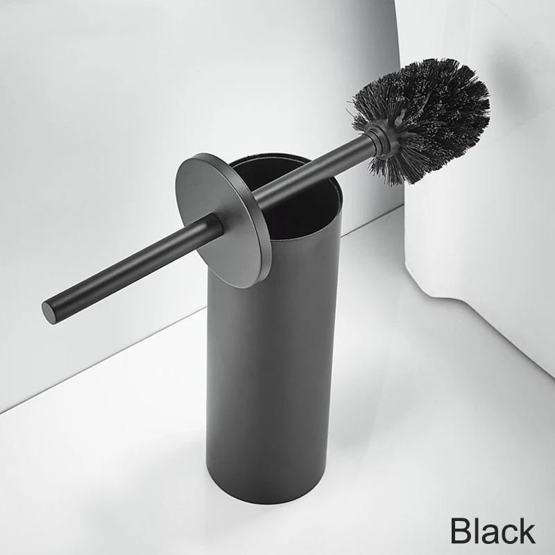 Toilet Brush Metal Shell Floor Type Toilet Brush Holder No Dead Angle Home Cleaning Tools Bathroom Accessories, toilet brush set,toilet brush holder