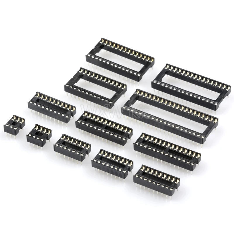 10PCS Square Hole IC Sockets DIP6 DIP8 DIP14 DIP16 DIP18 DIP20 DIP28 ...
