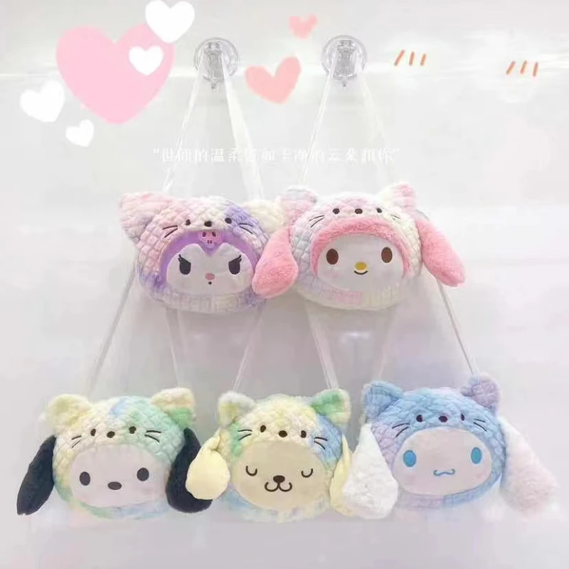 

Kawaii Sanrio аниме Kuromi Pachacco плюшевая сумка для куклы My Melody Cinnamoroll симпатичная мультяшная Детская сумка через плечо подарок для девочек