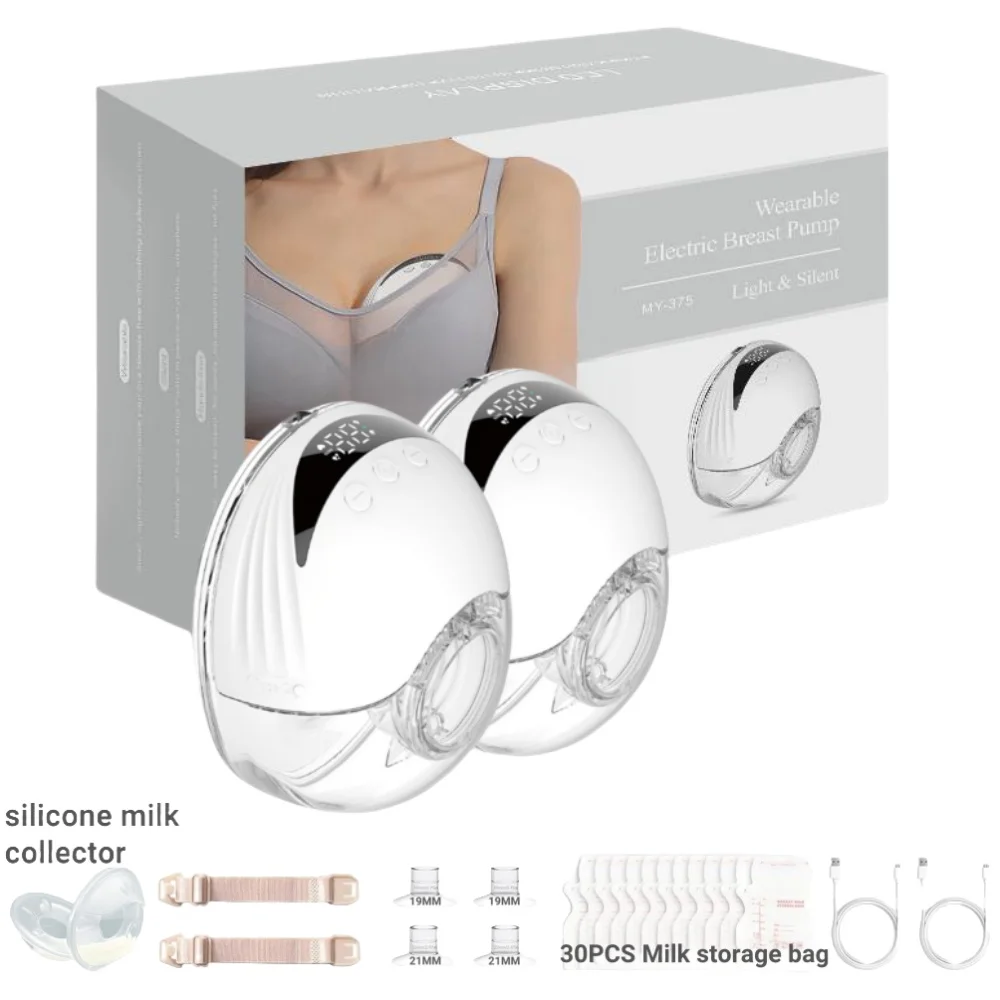 Electric Handsfree Breastmilk Pump BPA Free Low Noise 4 Mode&12 Level