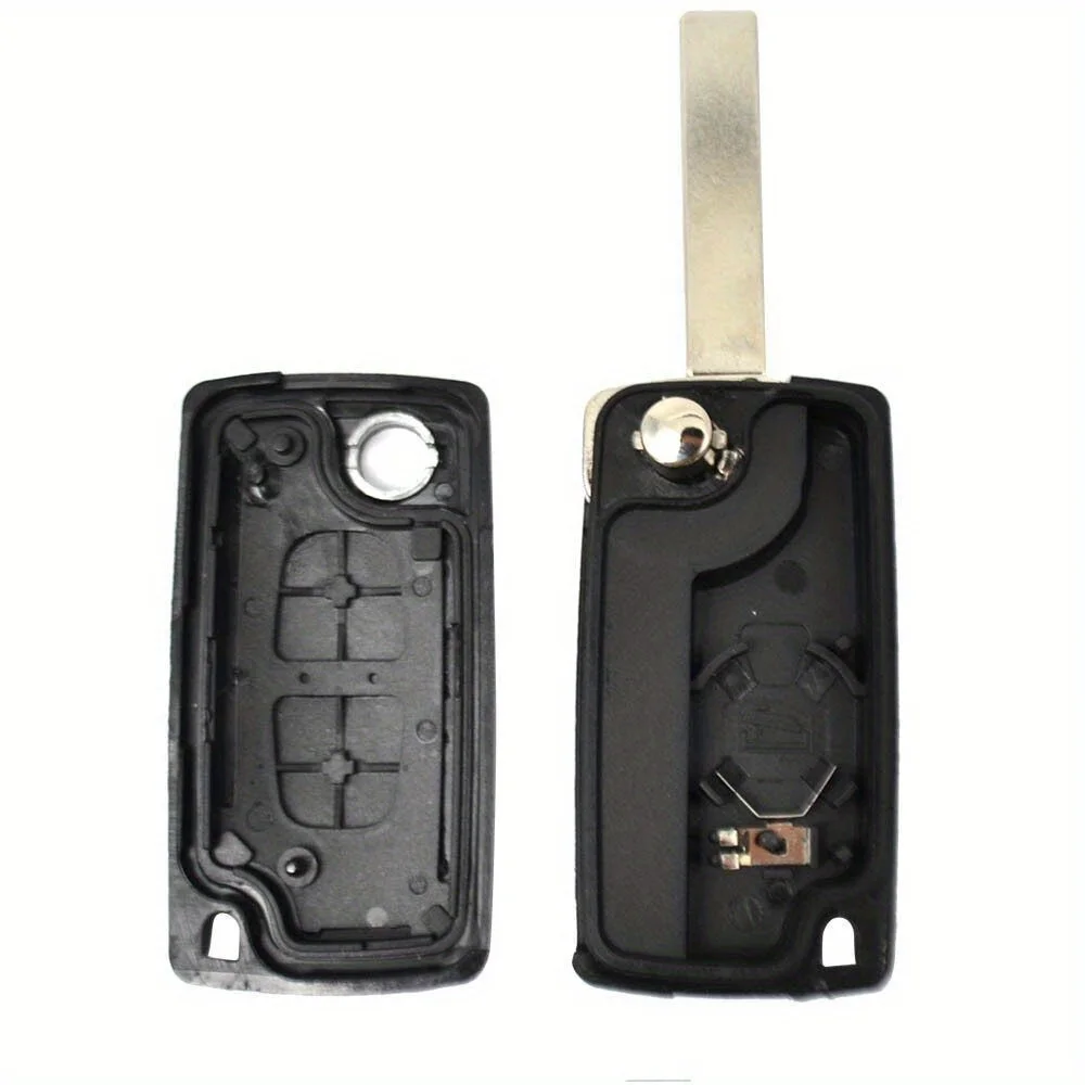 Key Case 2 Button Car Remote Flip Key Shell Case For Peugeot 308 207 307 Citroen C2 C3 C4 C6