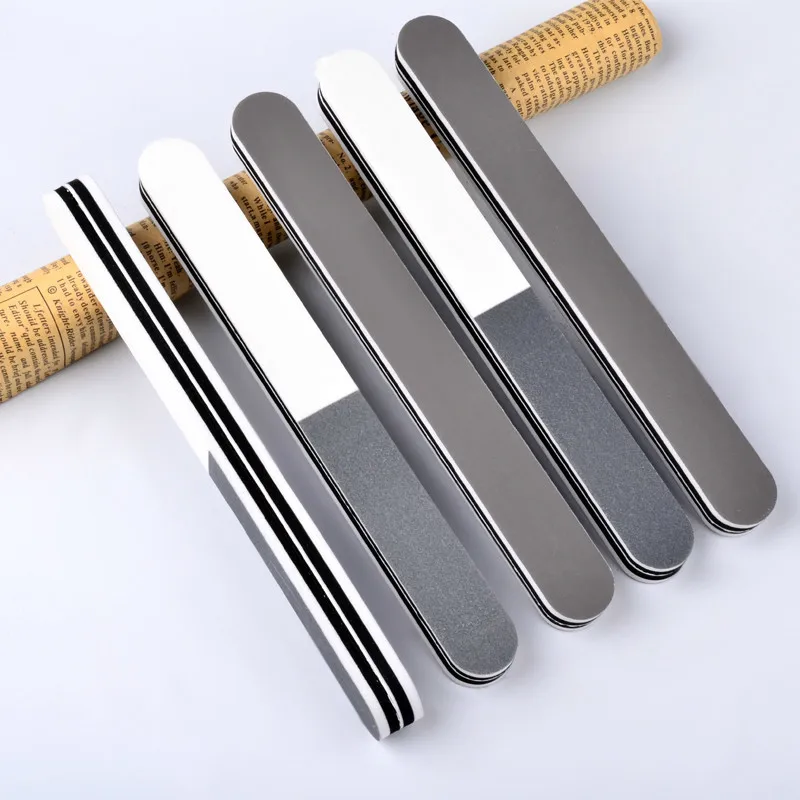 1 шт. профессиональная пилка для ногтей белый пепельный полированный утолщенный