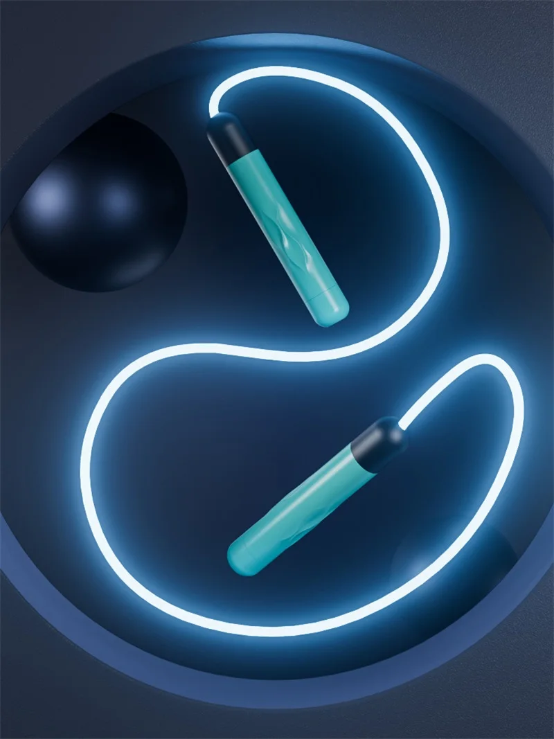 Description Picture 6 of itemFitness Adjustable Night Glowing Skip Rope Exercise LED Jump Ropes Light Up Outdoor Supplies Portable Training Sports Equipment