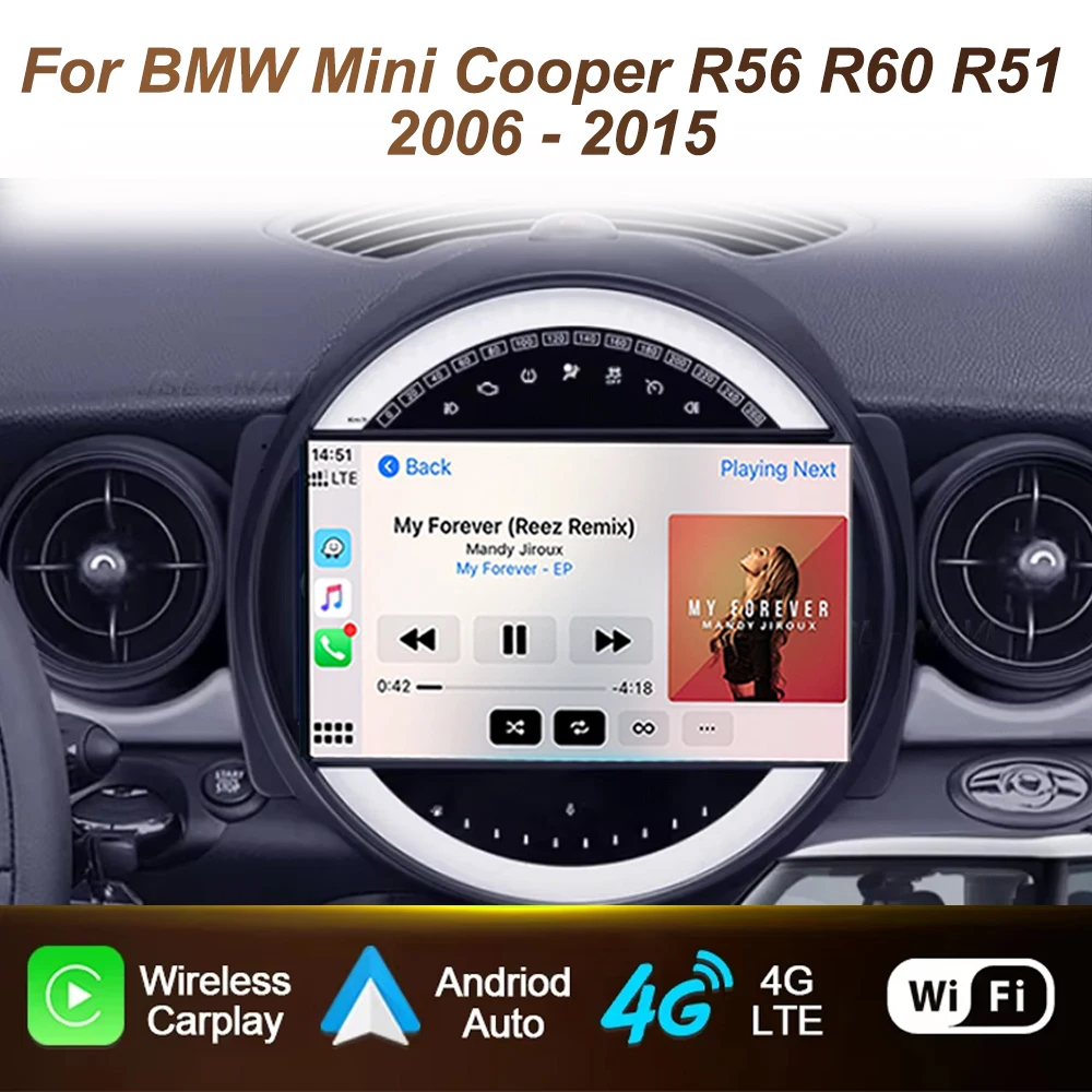 Car Radio Android 15 For BMW Mini Cooper R56 R60 R51 2006 - 2015 ...