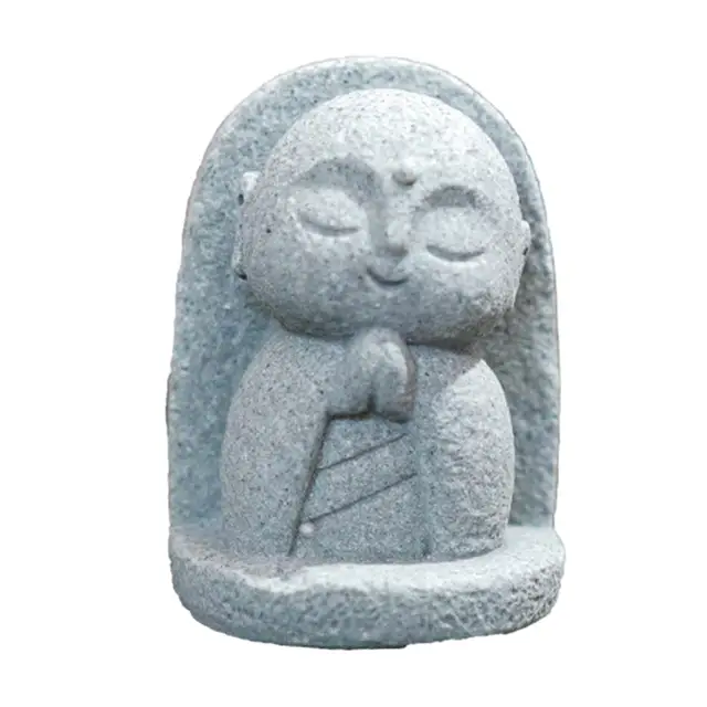 Sculpture de Bouddha du Vermont, Artisanat Fait à la Main, Mini Poisson Délicat, Décor Précieux pour Chambre à Coucher, Cour, Étagère, Extérieur, Jouets de Maison 2