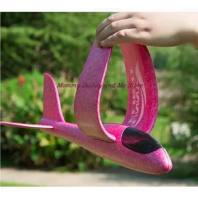 Foam Hand Throwing Airplanes Toy 37cm 48cm Flight Mode Glider Inertia Planes Model Aircraft Planes for Kids Outdoor Sport 5
