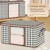 50/75L Large Capacity Clothes Quilt Storage Bag Non-woven Fabric Closet Organizer Dust-proof Moisture-proof Household Packaging 3