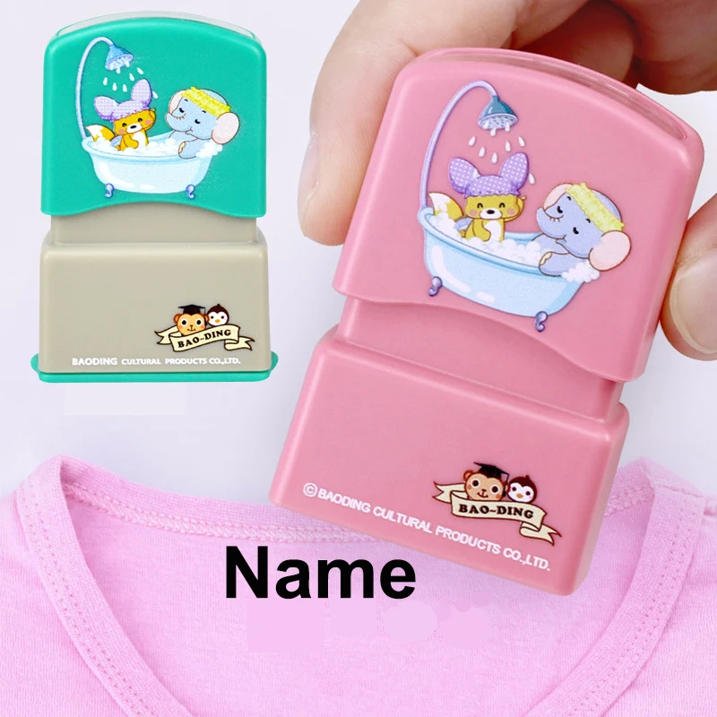 name stamp Customized Personal Student Child Engraved Waterproof Non-fading Kindergarten Cartoon Clothing Name Seal