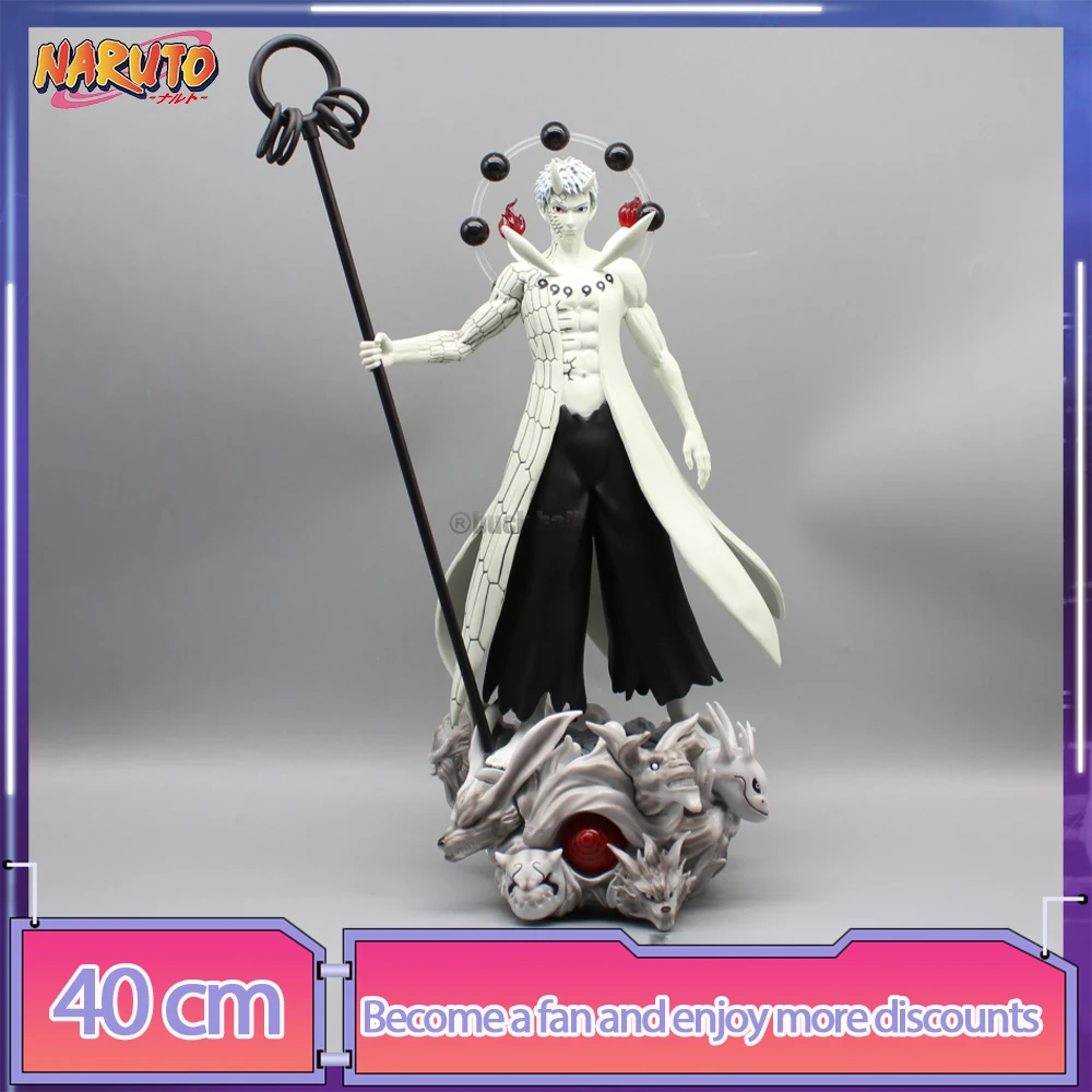 

40cm Naruto Figure Uchiha Obito Anime Figure Pvc Gk Statue Figurine Model Doll Collection Room Christmas Decoration Toys Gift